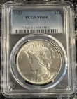 New Listing1923 PCGS MS64 Peace Silver Dollar