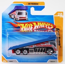 Hot Wheels Back Slider HW Premiere 2010 Short Card Series - R0941 NRFP Gray 1:64