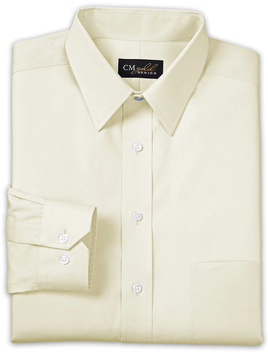 big and tall ivory dress shirt Big & Tall Performance Comfort L/S Button-Down Shirt