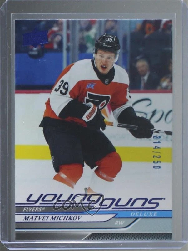 2024-25 Upper Deck Series 2 Young Guns Deluxe /250 Matvei Michkov #492 Rookie RC