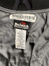 Bulwark FR Flame Resistant Men's Jacket Blue XL Nomex/Aramid LN12NV5