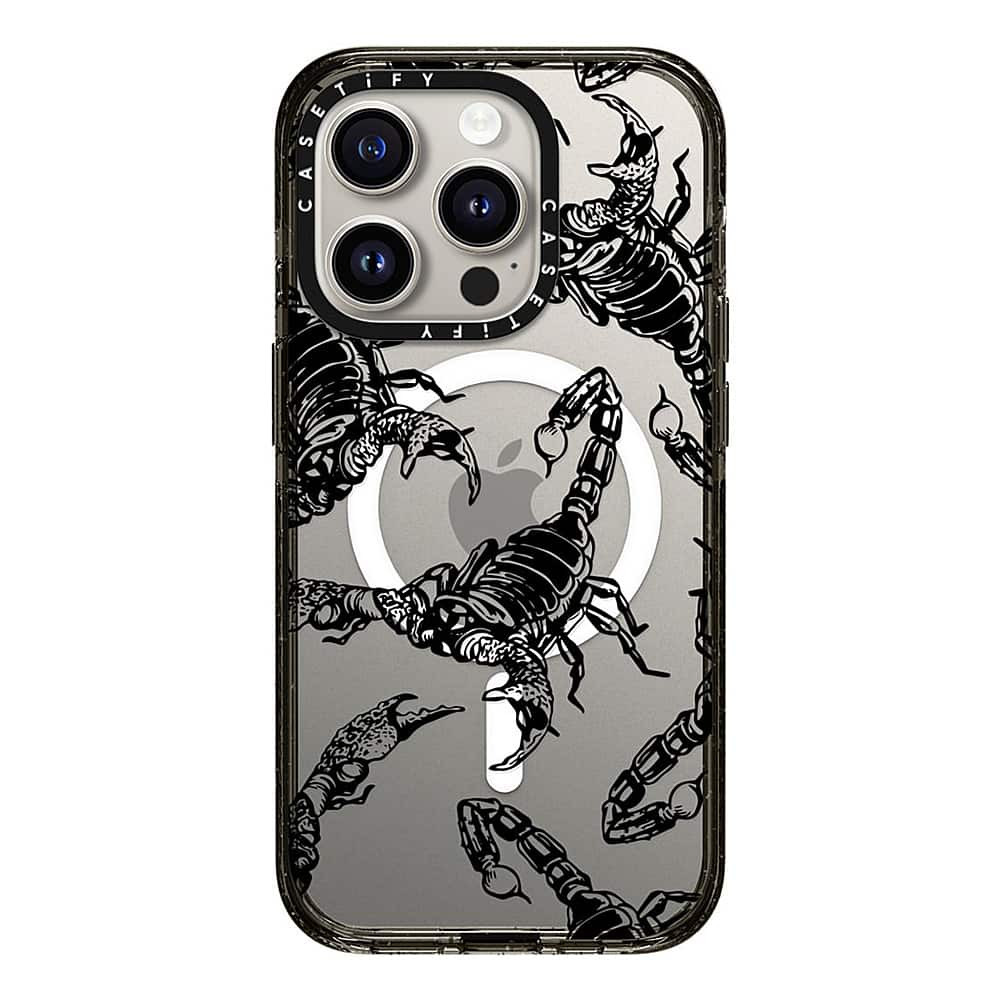 CASETiFY - Ударопрочный чехол с функцией MagSafe для Apple iPhone 15 Pro - Scorpio