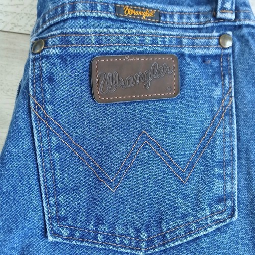 Wrangler 47MWZ Regular Fit Dark Wash Denim Jeans Mens 29x34 Cowboy Western - Picture 4 of 13