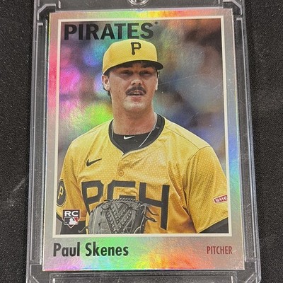 Topps 2024 1970 Paul Skenes RC Rookie #200 Rainbow Foil Pittsburgh Pirates MLB