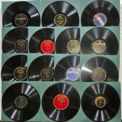 Fourteen 78 RPM 10'' Records Lot #AMP: Prewar Popular, Dance, etc.  1900s - 1930s