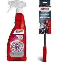 Sonax Felgenreiniger Felgenstar 750Ml SäUrefrei Inkl. Mikrofaser-FelgenbüRste