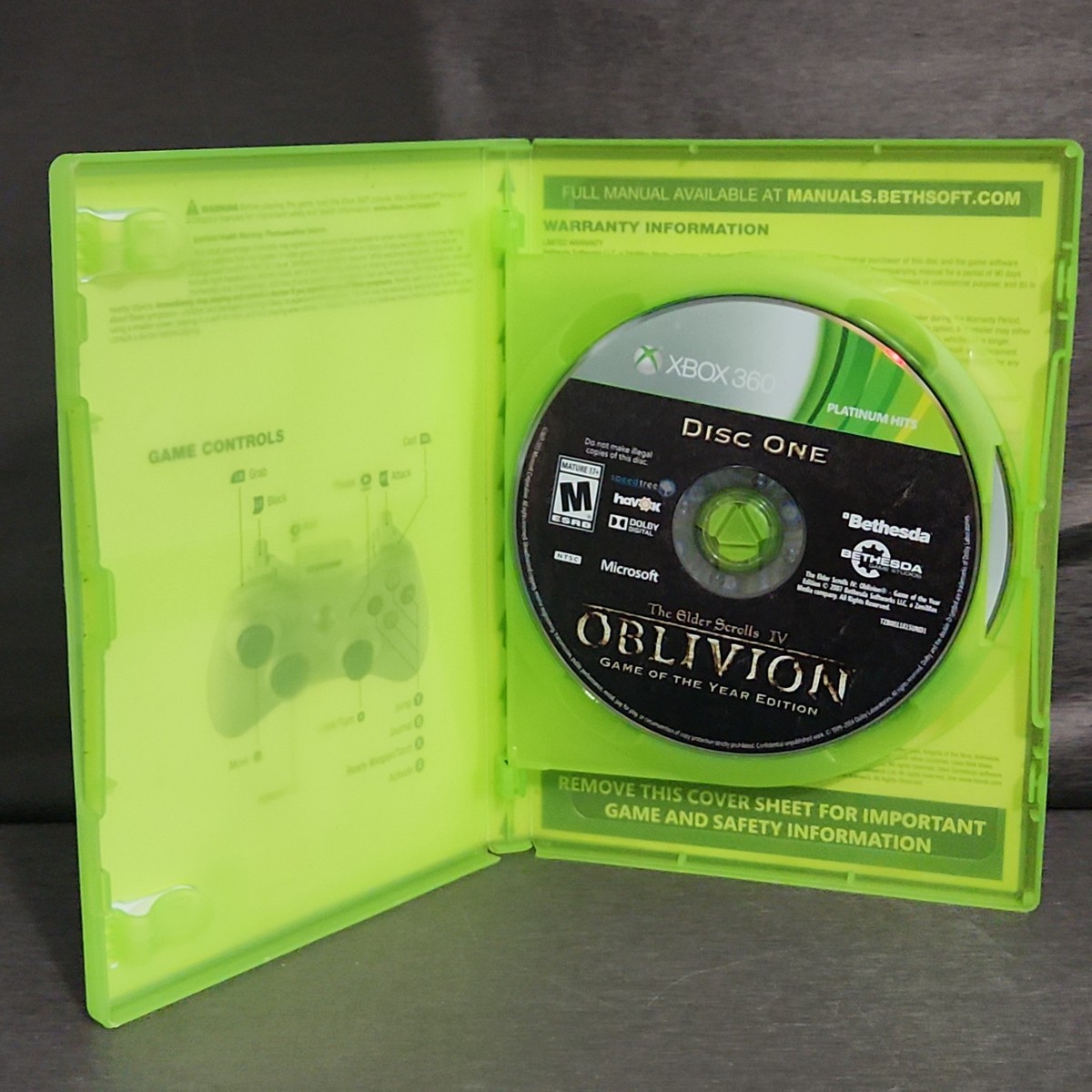 The Elder Scrolls IV 4 Oblivion Game of the Year Greatest Hits