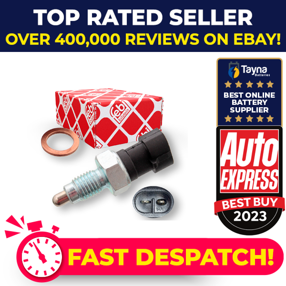 Reverse Light Switch fits PEUGEOT 225756 Febi Genuine Top Quality Guaranteed New