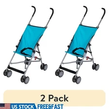 2 Pack Kids Umbrella Stroller Lightweight Comfort Height Safe 3-Point Harness US