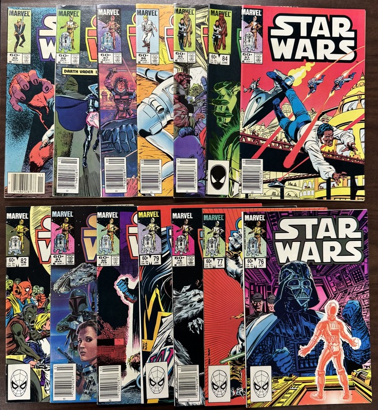 1983/84 Marvel Comics Star Wars #76-89 Comic Book Lot VF-NM
