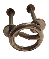 Ski Tow Hook Stainless Steel Marine Transom Mount Boating Water Skiing Ring 2.5"