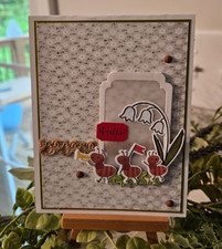 STAMPIN UP CARD KIT -ANTS HELLO CARD KIT MAKES 4 26.327