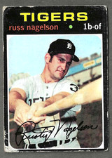 1971 Topps #708 Russ Nagelson Detroit Tigers High Series #