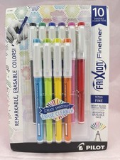 PILOT FriXion Fineliner Erasable Marker Pens Fine 0.7mm Pack of 10 Bold Colors