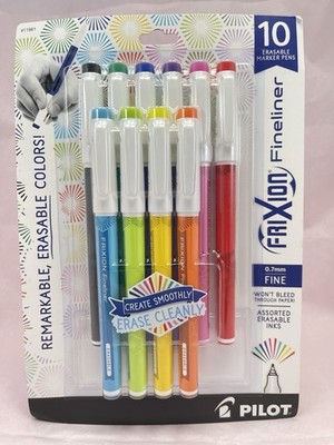 PILOT FriXion Fineliner Erasable Marker Pens Fine Pack of 10