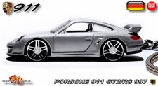        RARE KEYCHAIN SILVER PORSCHE 911 GT2 TURBO CUSTOM Ltd Ed.  GREAT GIFT    