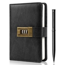 Journal with Lock, Diary with Lock, Password Notebook, Pen  Gift Box