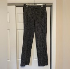 Brand New Escada Black White Tweed Pants - Size EU 36 / Size 6