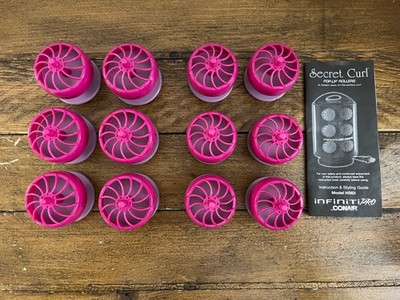 Infiniti Pro Conair Secret Curl - 12 Replacement Rollers w/ Manual Instructions