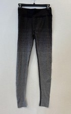 Brooks Leggings Womens Small Gray Striped DriLayer Ankle Running Yoga Pants