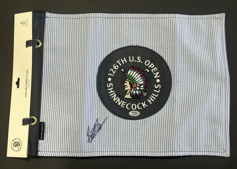Scottie Scheffler Signed 2026 US Open Seamus Golf Flag Autographed Auto PSA COA