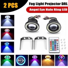 Inch Projector Fog Led Lights Angel Eyes Halo Ring Drl Driving Lamp 3.5