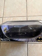 Hot Wheels 1989 Movie Batmobile 1/18 Toy Car - Matt Black (B6046)