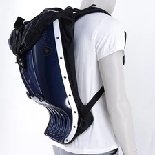 Boblbee Megalopolis Executive Hard Shell Backpack Metallic Blue *New With Tags*