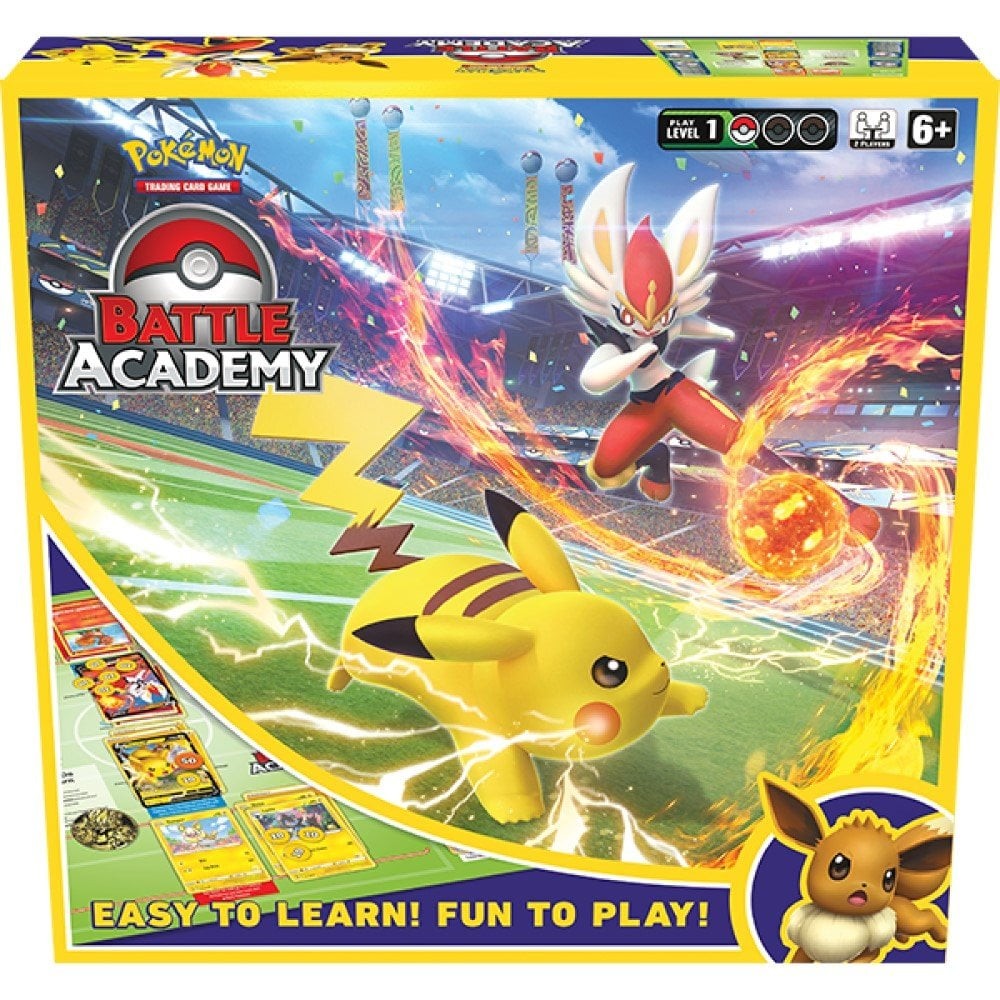 Pokemon Battle Academy Box 2022 Inc 3 Starter Decks, Foil Promo V Cards and More