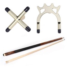 2PCS Snooker Billiards Cue Racks Bridge Head Cross Holders Pool Cue Stick Holder