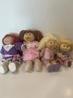 Cabbage Patch Kids Vintage Lot Of 4 Wearing Mostly Authentic CPK Clothing/Shoes