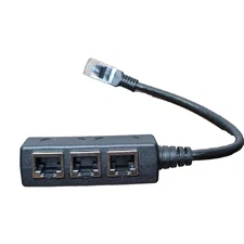 RJ45 Ethernet 1 to 3 Ports LAN Splitter Adapter Cable Network Connectors NEW