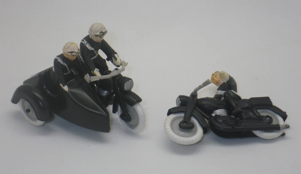 Police de la route - Motards Gendarmes Side-car - Minialuxe - 60's - Photo 1/4