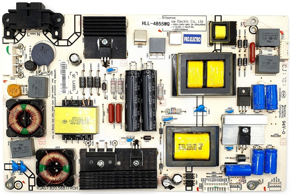 CARTE ALIMENTATION TV HiSense 75A7GQ  RSAG7 R0h Tested 317829192311