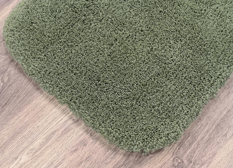 Juego de 5 piezas Serendipity Deep Fern verde (alfombra de contorno, 5 alfombras de baño) peludo nylon... Foto 2 de 4