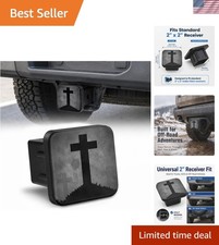 Protective 2 Christian Cross Trailer Hitch Cover - Perfect For Pickup Trucks
