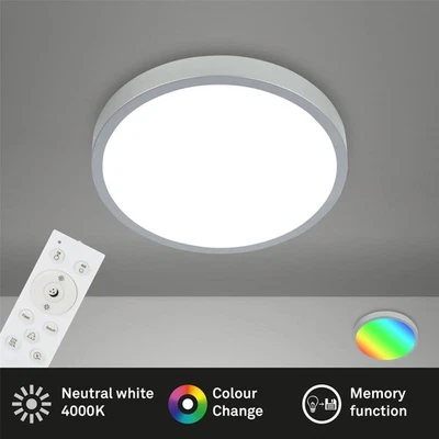 Deckenlampe Briloner LED 22W Ø 38CM Deckenlampe RGBW Dimmbar Fernbedienung 4000K - Bild 1 von 4