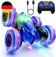 MaxTronic Direktladung Ferngesteuertes Auto Mit Led-Lich, 360° Flip Stunt Auto,