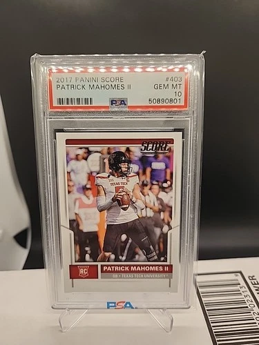 2017 Score Patrick Mahomes Rc #403 PSA 10 50890801