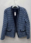 Talbots Women's Exquisite Tweed Braid Trim Blazer - Size 6 NWT