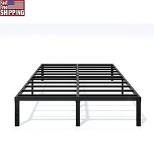 Sturdy Full Size Metal Bed Frame Noise Free Heavy Duty Storage Easy Assembly New