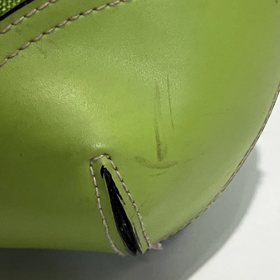 Bolso Roxy Verde/Crema Rayas Algodón Lona Espinas Marrón/Rosa Correas PVC Foto 3 de 4