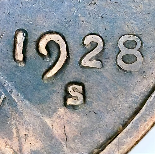 1928-S Lincoln Wheat Penny – Large S/S RPM & Doubled Die on Upper Motto Error! - Picture 5 of 10
