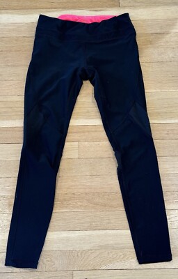 Layer8 Mesh Panel Black Athletic Leggings Pants S