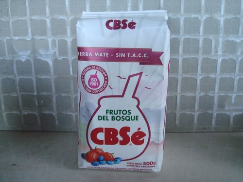 CBSe Yerba Mate *Frutos del Bosque* (1.10 lbs) Free Gluten Gourd Burgundy Straw - Picture 8 of 10