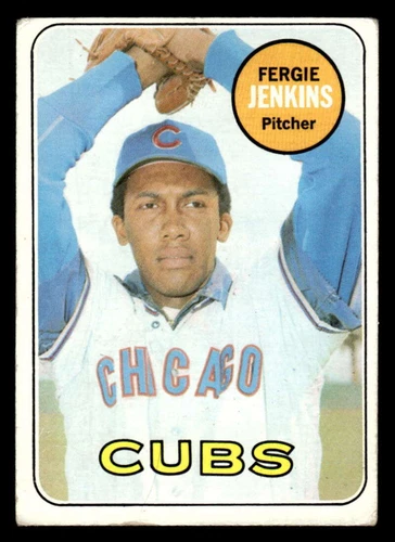 1969 Topps Fergie Jenkins Chicago Cubs High Number 640 VG-EX XX8777
