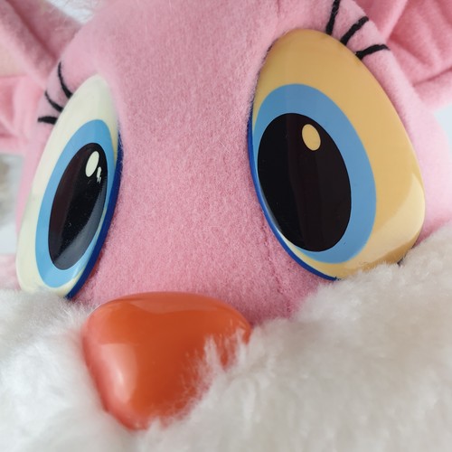 Vtg PLAYSKOOL Babs Bunny Talking Tiny Toons Pink USA 48 cms 1990 Soft Toy Plush - Picture 15 of 19
