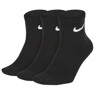 Chaussettes Nike Lightweight Ankle Crew Pour Homme/Femme SX7677-010 Col. Noir - Photo 1/2
