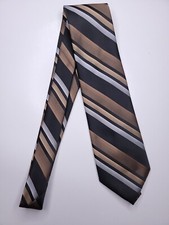 Stafford Mens Formal Necktie 59"Lx3.75"W Black/Brown Neck Tie