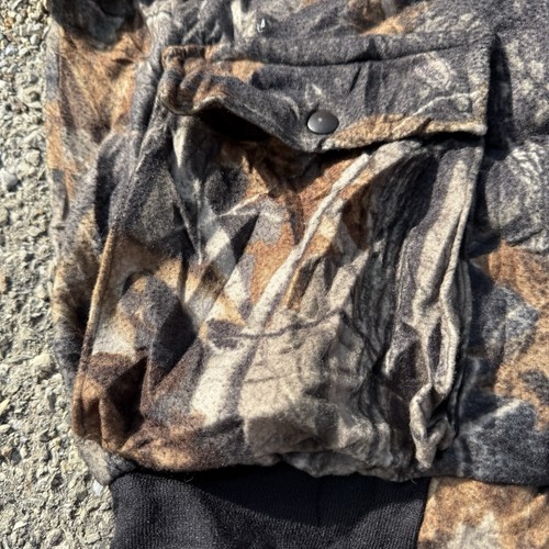Vintage Outdoor Ace Puff Jacket Mens Large Camo Real Tree Bomber Hunting Forest - Picture 4 of 6